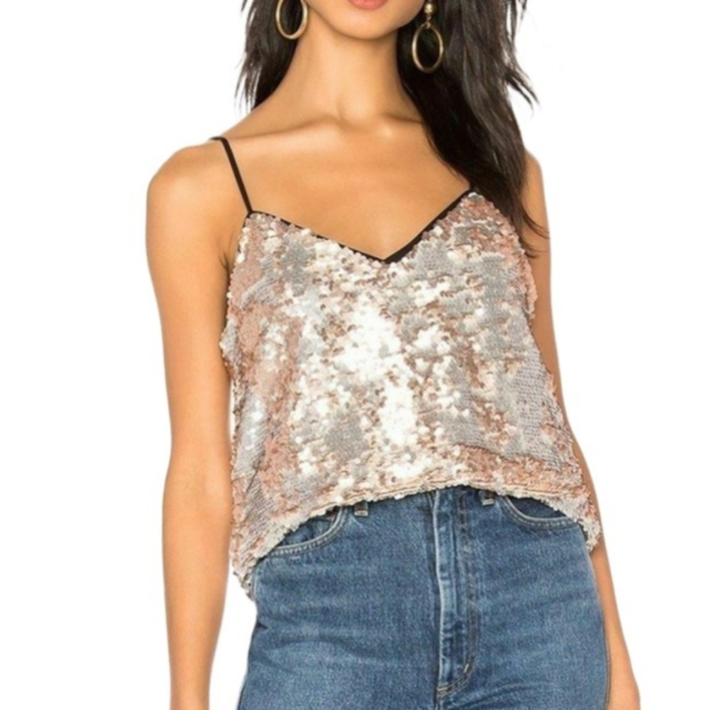Sequin Camisole top SZ small 1. State
